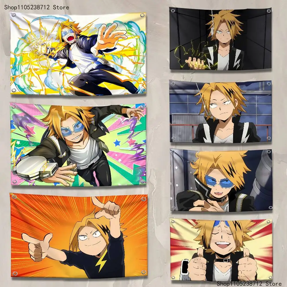 My H-Hero D-Denki Kaminari Flag Tapestry Banner For Bedroom Outdoor Living Room Restaurant Bar Wall Decor Party