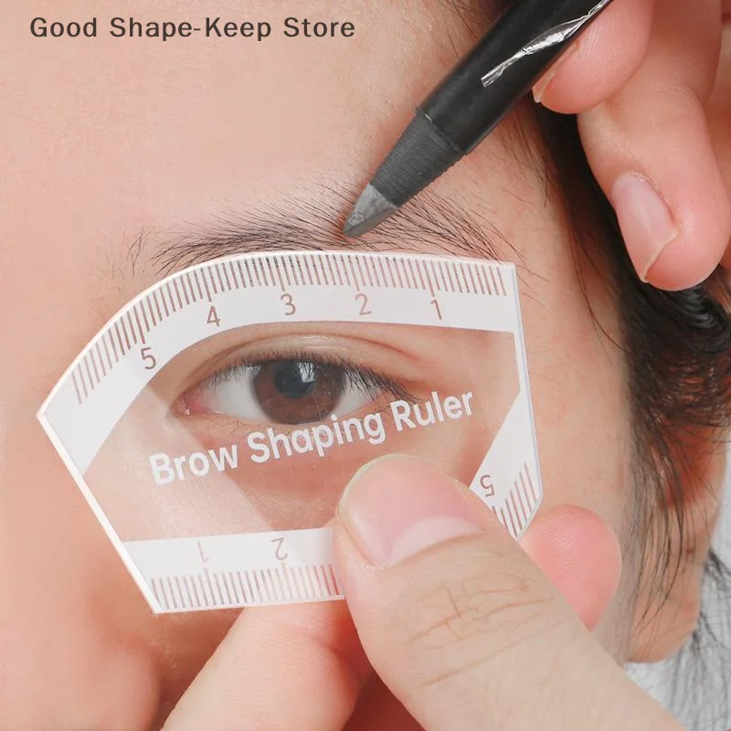 1PC Quick 1-Minute Brow Mapping Lineal Augenbrauenformungswerkzeug für Microblading und Permanent Makeup Schablonen Einfaches Design Zeichnen