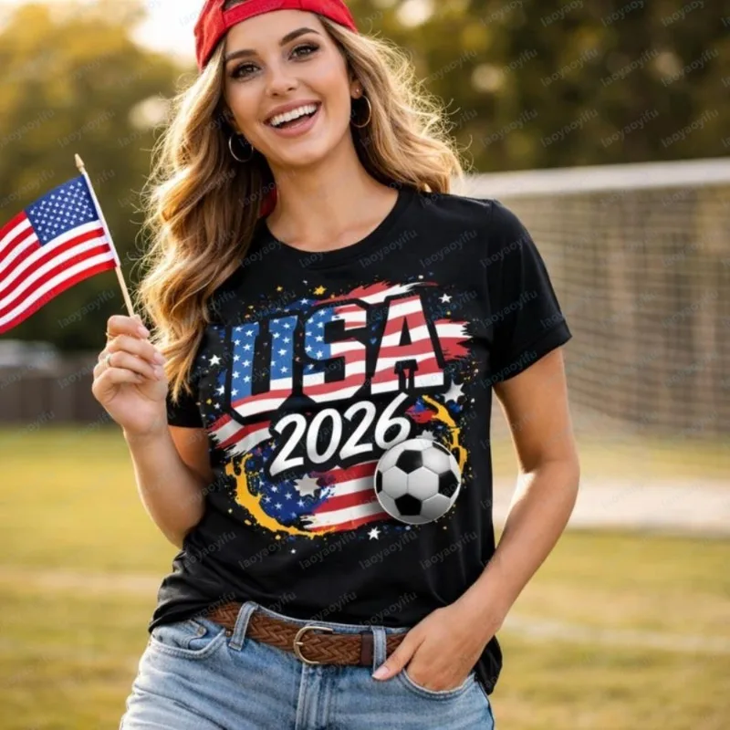 

Country Tee Soccer Fan Shirt Women Game Day Soccer Outfit Soccer Sports Mom Shirt Aesthetic Women Clothing Graphic T Shirts Tops
