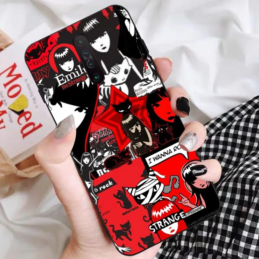 Comics E-Emily The Strange Phone Case For Samsung S 20 21 22 23 plus Ultra for Redmi Note 8 9 10 11 for Huawei Y 5 6 9