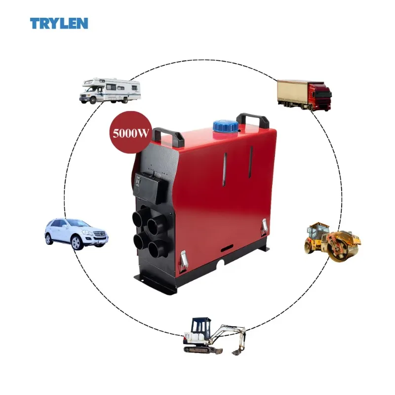 سخان وقوف السيارات الاحترافي 5KW 12V (Standheizung)، نظام تسخين الهواء متعدد المشاهد للشاحنة والمركبات الترفيهية مع كفاءة الوقود
