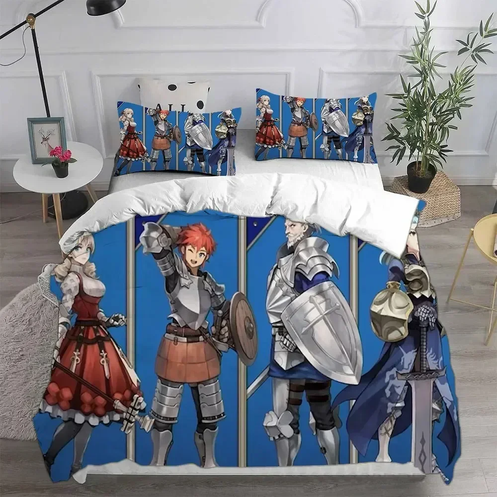 3D Printed Game Unicorn Overlord Bedding Sets Comforter Quilt Bed Cover Duvet Cover Pillow Case Sets Kids Adult Size