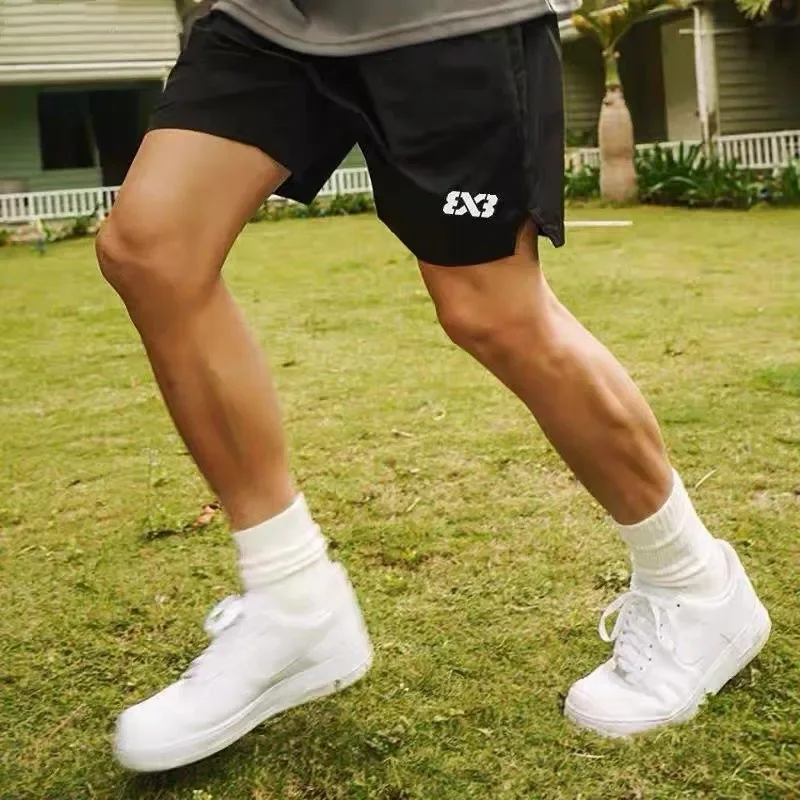 

Men Shorts Pocket Elastic Breathable Sport Running Shorts Outdoor Training Fitness Short Above Knee Sweatpant Basketball Shorts
