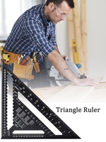 7/12 inch Triangle Ruler 90 Degree Square Ruler Woodworking Measurement Tool Carpenter Square Tool Angle Protractor Dropshipping