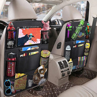 1PC Car Seat Organizer Multifunctional Oxford Fabric Back Multi Pocket Storage Bag with Tablet Holder Protector for Kids