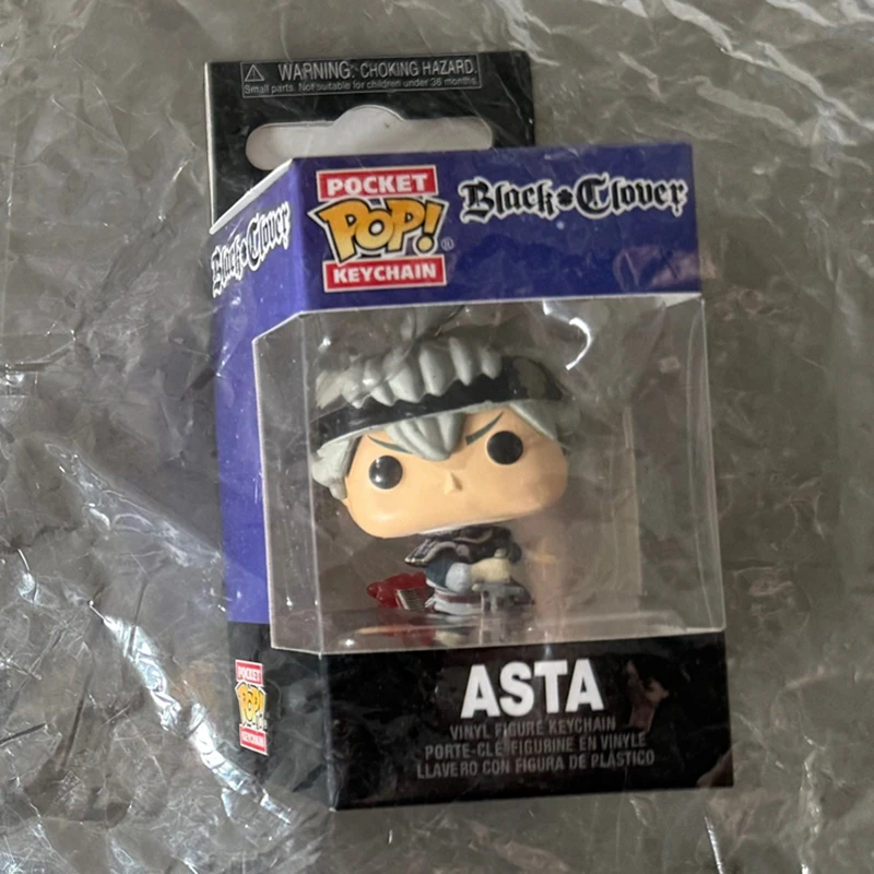 New Funko POP Pocket! Keychain Black Clover Yami Noelle Asta Action Figure Toy for Pendant Keychain Toys For Kids Gifts