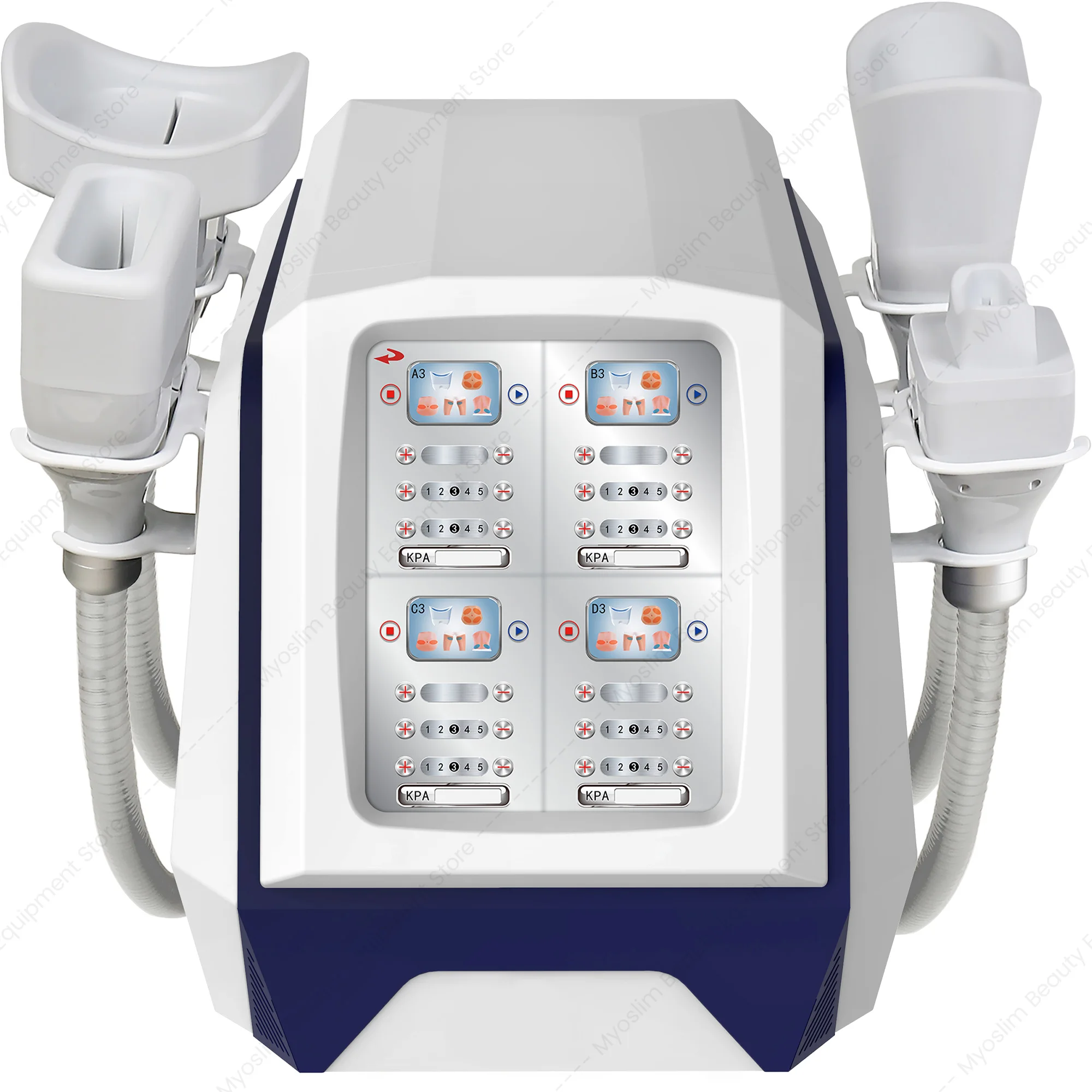 Portable 4‑Handle Body Sculpt Machine 6 Probes 4‑Channel Independent Work Non‑Invasive Fat Reduction Cellulite Removal Salon