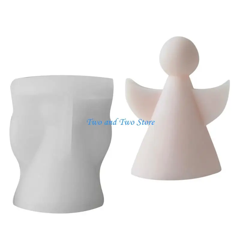 

HX6F Little Angel Silicone Mold Scented DIY Table Ornament Plaster Mold