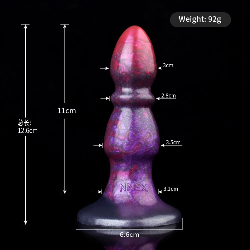 FAAK Silicone Anal Beads With Sucker Small Dildo Bumpy Stimulate Butt Plug For Beginners Multi Color Sex Toys For Women Men