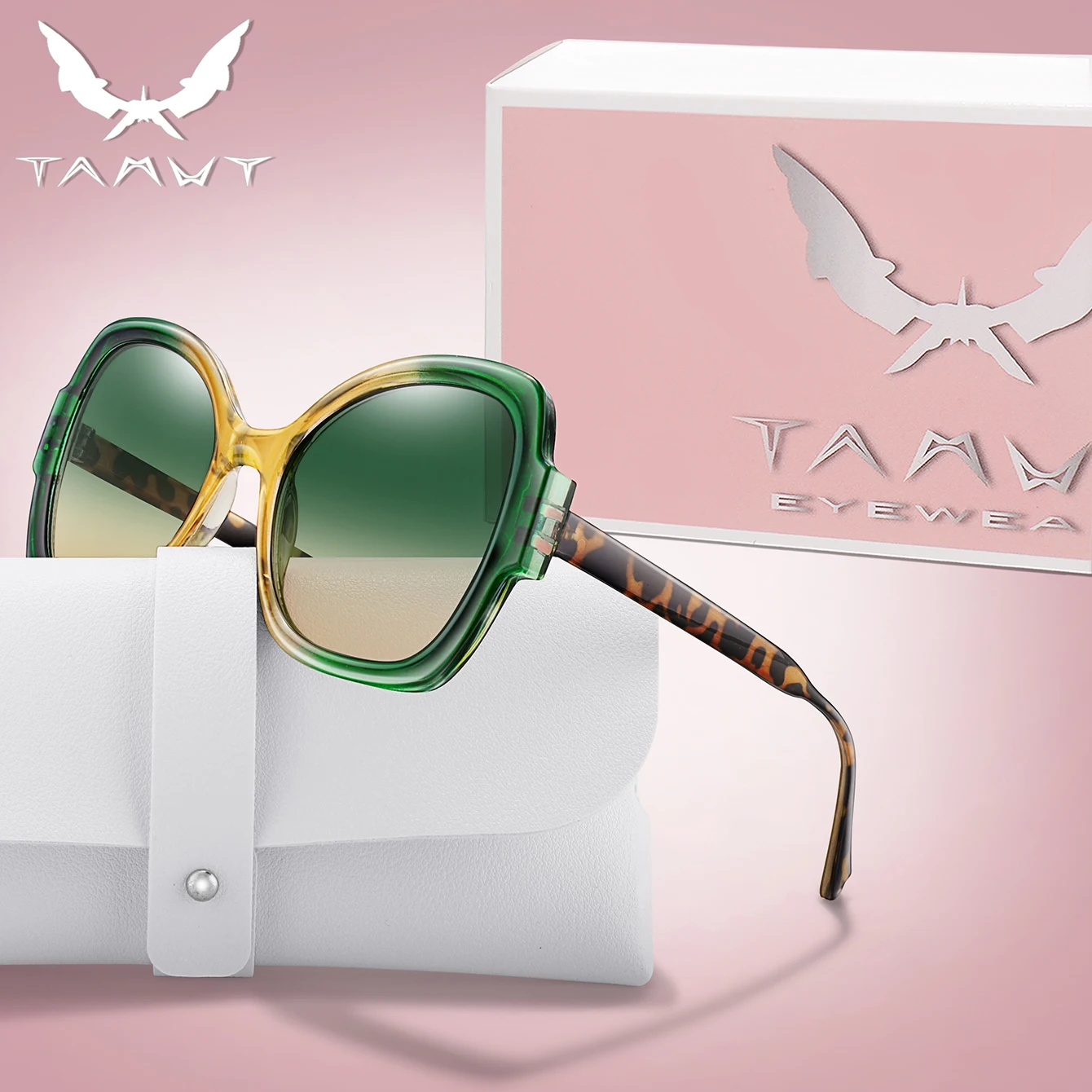 Lässige Sonnenbrille für Damen, die man täglich trägt, klassische quadratische Sonnenbrille zum Einkaufen, für Selfies, Partys, Reisen, Radfahren, mit BOX UV400 – Detail 1