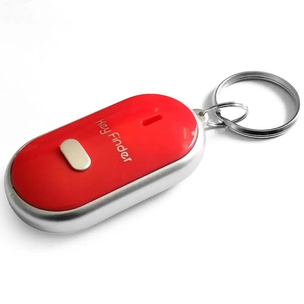 Mini LED Whistle Anti Lost Key Finder Alarm Wallet Pet Tracker Smart Flashing Beeping Remote Locator Keychain Tracer Key Finder