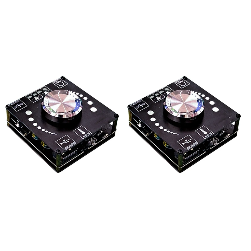 

2X Φ 100W + 100W Dual TPA3116D2 Bluetooth 5,0 стерео аудио цифровой усилитель мощности, Плата усилителя AUX