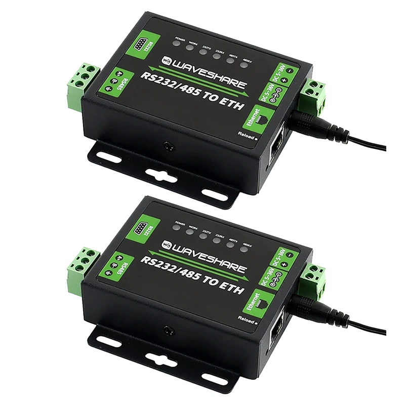 Waveshare RS232/RS485 vers Port Réseau Tech Touristes, Port Série Condamné, Qualité Industrielle RJ45, Transmission Transparente Bidirectionnelle