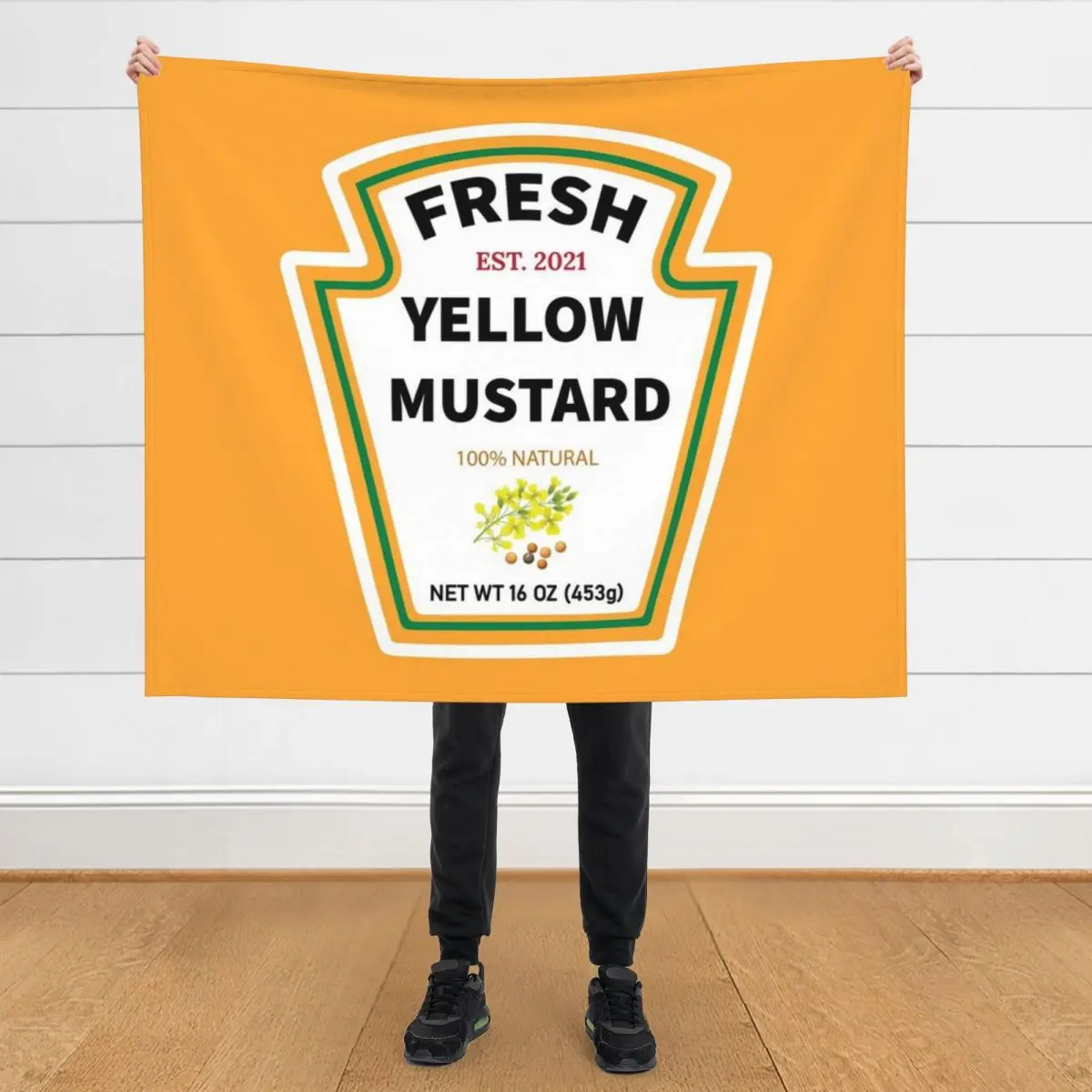 

Fresh Yellow Mustard Halloween Costume Throw Blanket Retros cosplay anime Thin Blankets