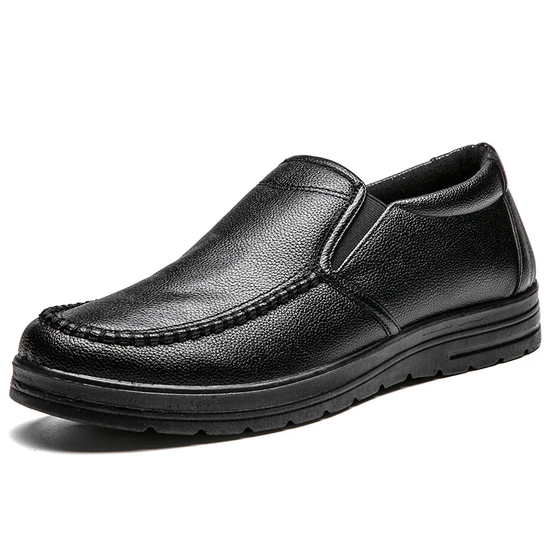 2023 Genuine Leather Shoes Men Loafers Soft Comfortable Mens Business Shoes Flat Casual Footwear Male Brand Shoes KA2707