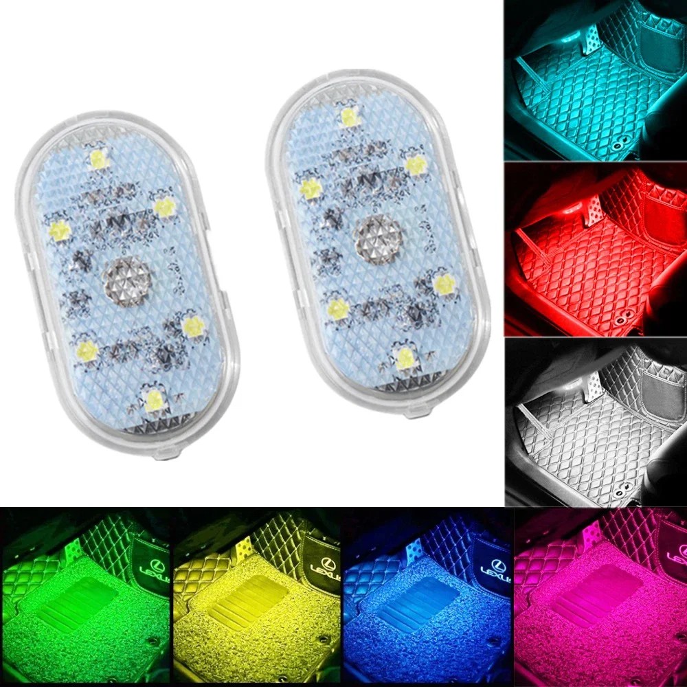 

Multi Color Car Lights Wireless LED Touch Light Roof Ceiling Sensor Read Lamp Mini USB Charging Light Auto Interior Accsesories