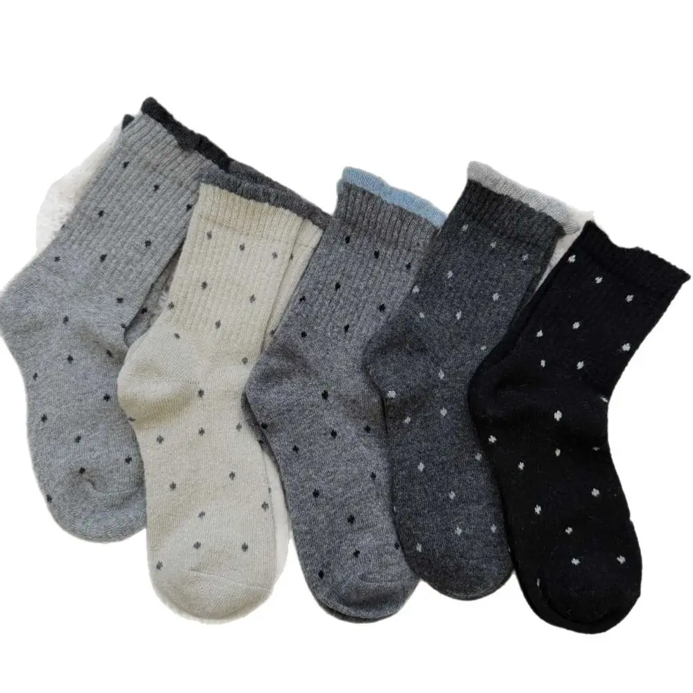

Comfortable Thick Wave Point Socks Warm Versatile Wool Socks Boot Socks Fall Winter