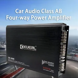 클래스 AB 고출력 차량용 오디오 앰프, RMS 4x80W, 4 채널, DC 12V 오디오 스테레오 앰프