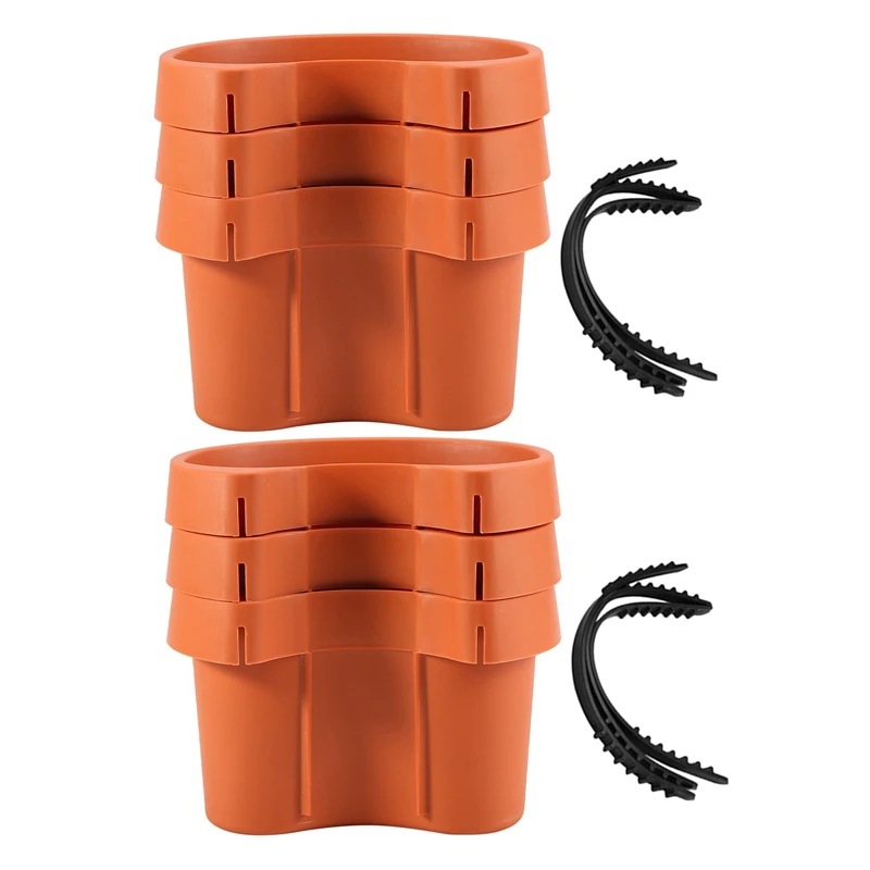 

LJL-6 Pc/Lot Unique Gutter Downspout Garden Flower Pot Drain Pipe Flower Pots Tubs Drain Pipe Garden Planters