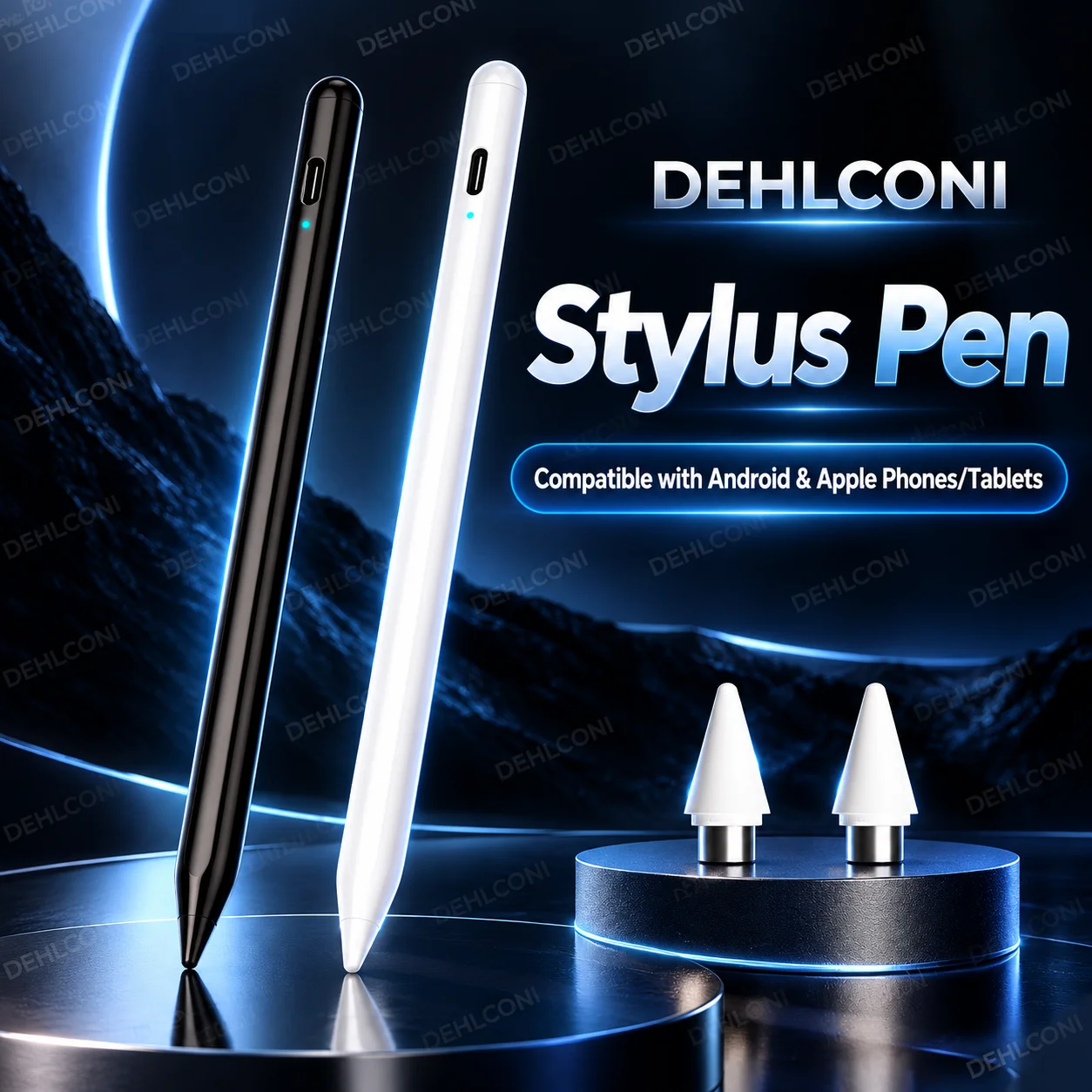 LED Stylus Pen for Tablet, Universal Capacitive Touch Screen Pencil for Android & iPad