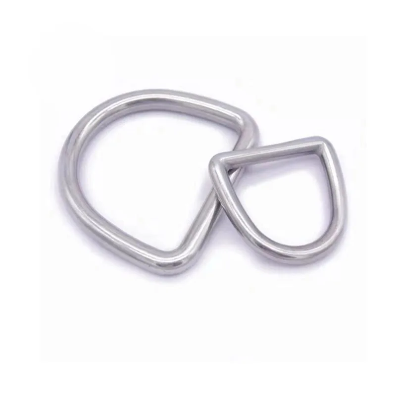 

Stainless Steel D-Ring Rubber Boat Fishing Assault Casting Hanger D Ring Buckle Outdoor Hardware Bag Part