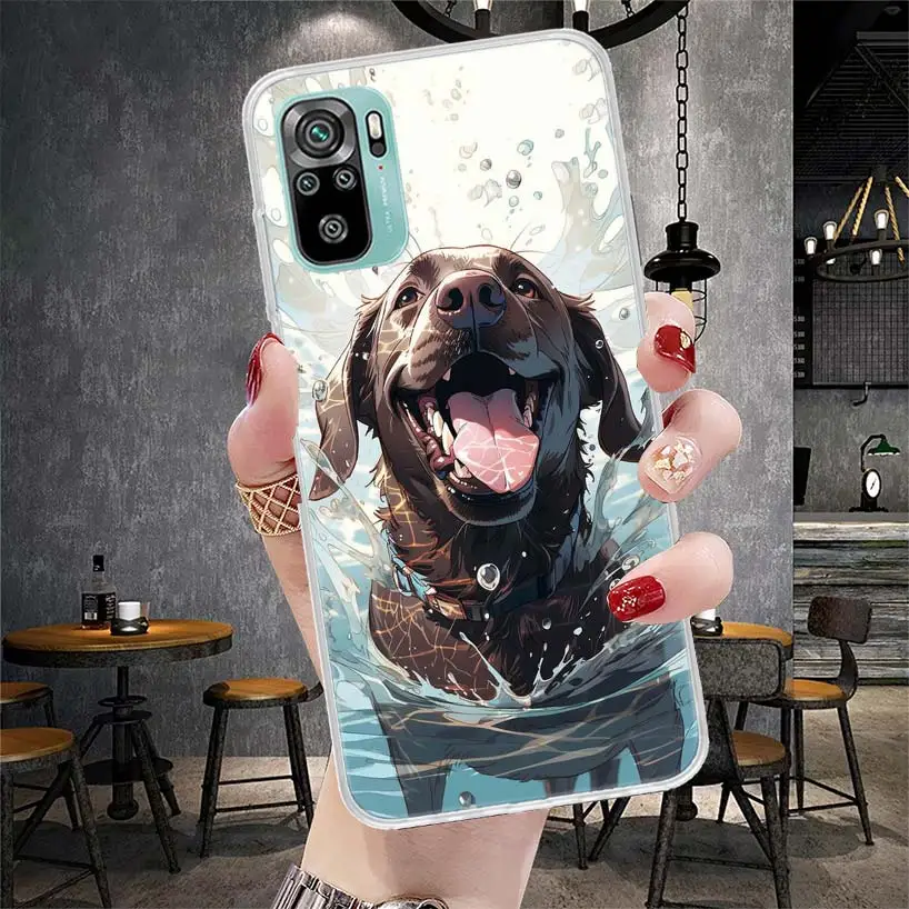 Labrador Retriever Dog Soft Phone Case For Xiaomi Redmi Note 12 12S 13 11 11S 10 10S 11T 11E Pro Plus 9 9S 8 8T 7 Shell Cover