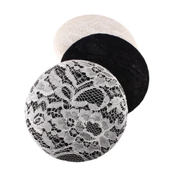 15cm Elegant Fascinators Hat Base Woman Dinner Wedding Flower Lace Imitation Linen Headwear DIY Hair Accessories Hat Bases