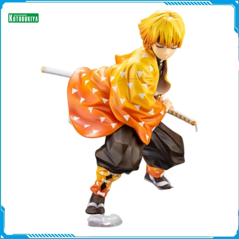 

InStock Kotobukiya ARTFX J Demon Slayer Kimetsu No Yaiba Agatsuma Zenitsu Original Anime Figure Model Toy Action Collection Doll