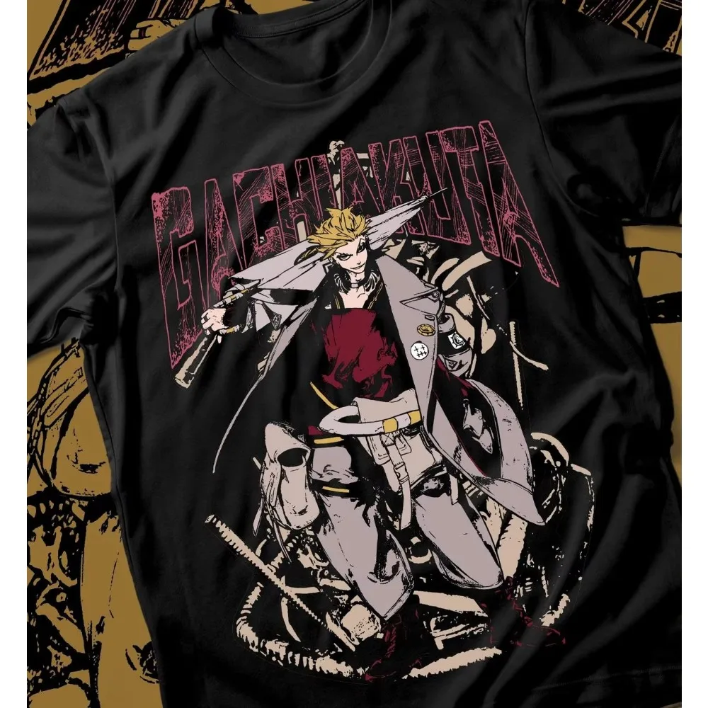 Anime Gachiakuta Cleaners Zanka Enjin Ludo Graphic T-shirt Unisex Oversized Streetwear Casual Short Sleeve Tops Vintage Style