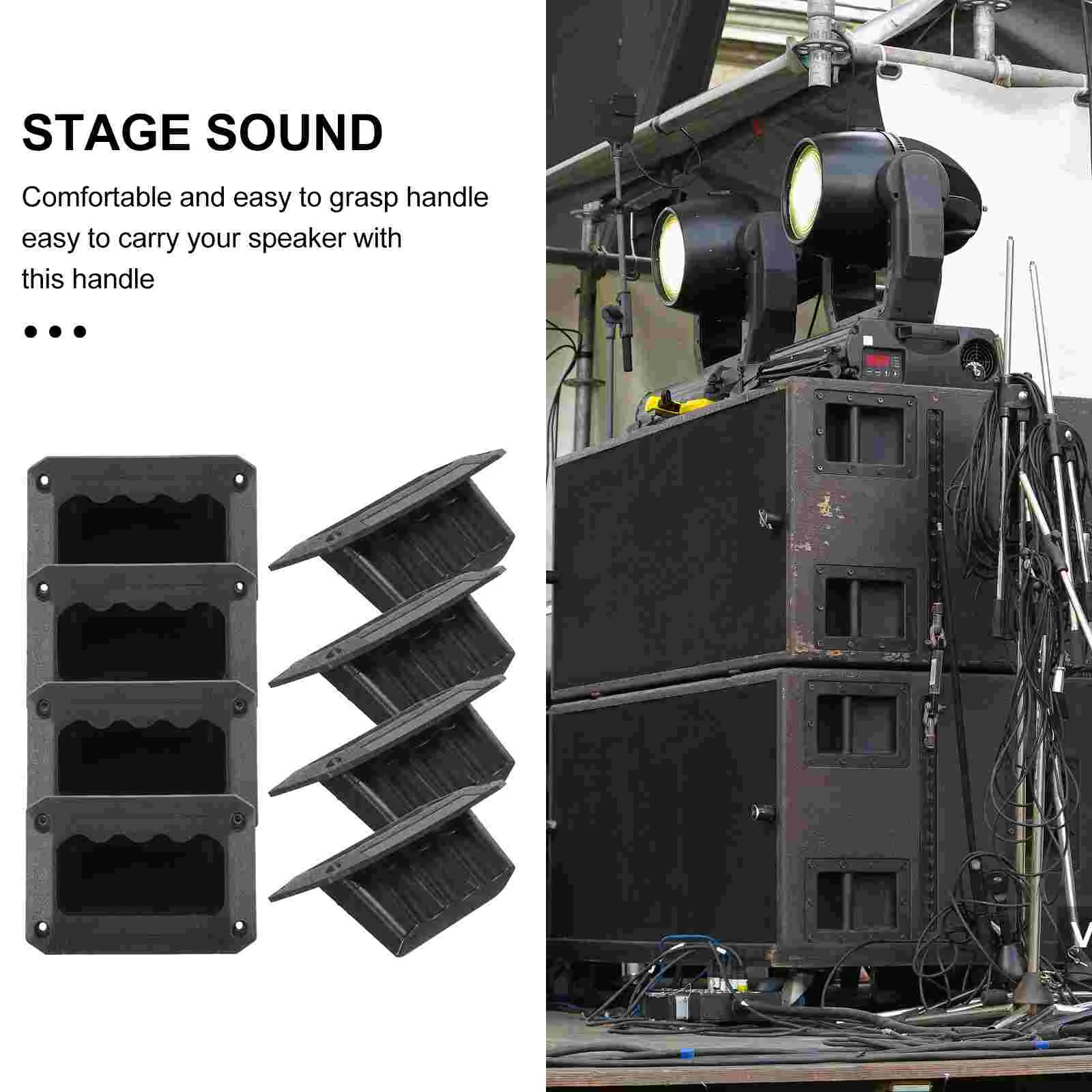 8 قطع من ملحقات مكبر الصوت بمقبض ستيريو، استبدال علبة بلاستيكية