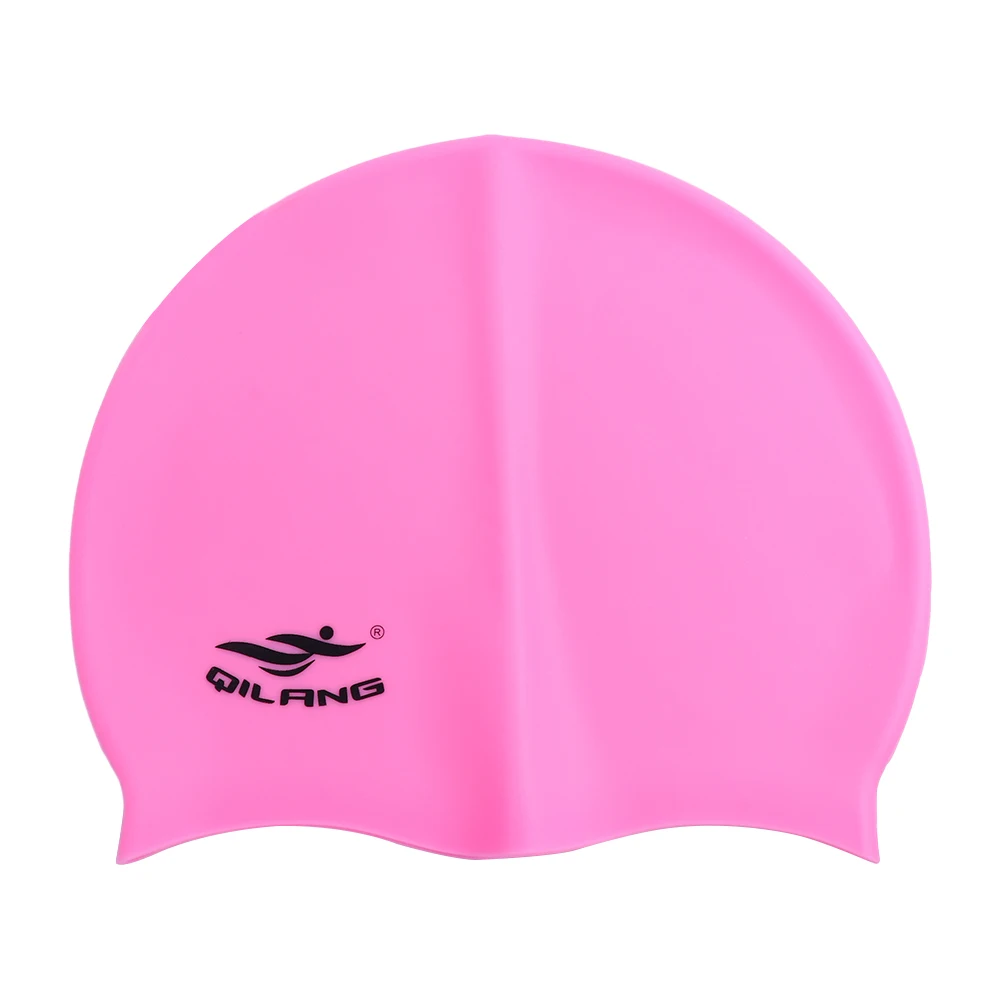 

Classic Practical Flexible Plus Size Silicone Colorful Waterproof Bathing Cap Swim Pool Hat Swimming Cap Swimming Hat
