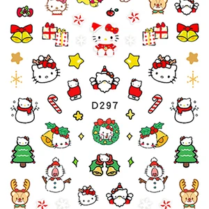Sanrio Natal Nail Art Decoration, schöne Hello Kitty -Aufkleber, Kurome Melody -Aufkleber, Nagelkunstartikel 6 Hauptverkäufe Shein Clothing - №5