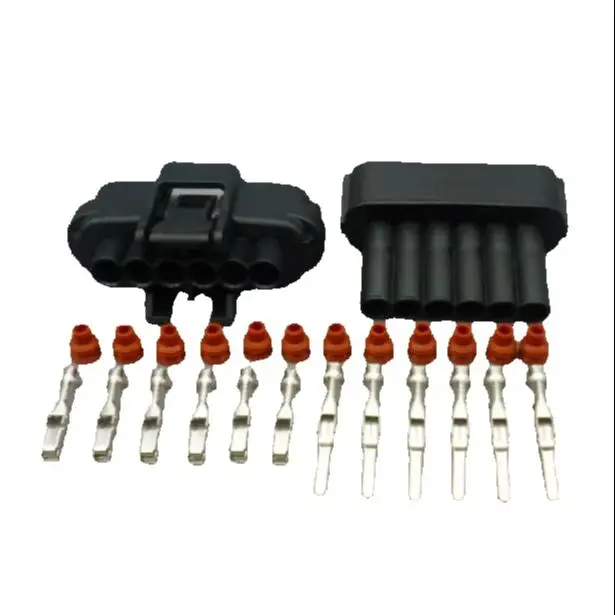 worldgolden 5/30/100sets 2.2mm 6pin MAF sensor connector Mass Air Flow Engine pigtail Case For Toyota Lexus is300 GS300 Engine