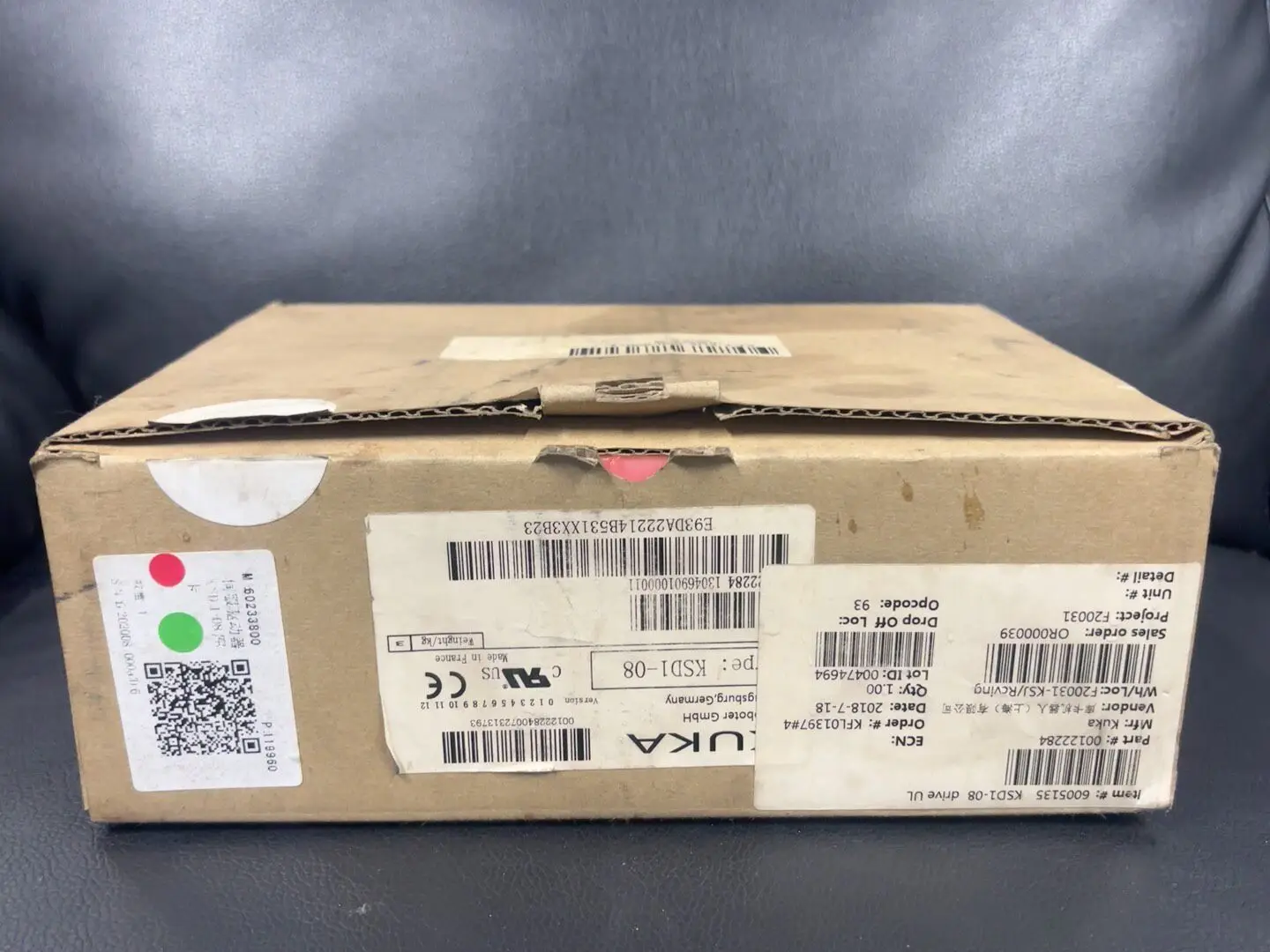KUKA KUKA Robot Has A New Servo Drive KSD1-08, And An Additional One Has Been Purchased.