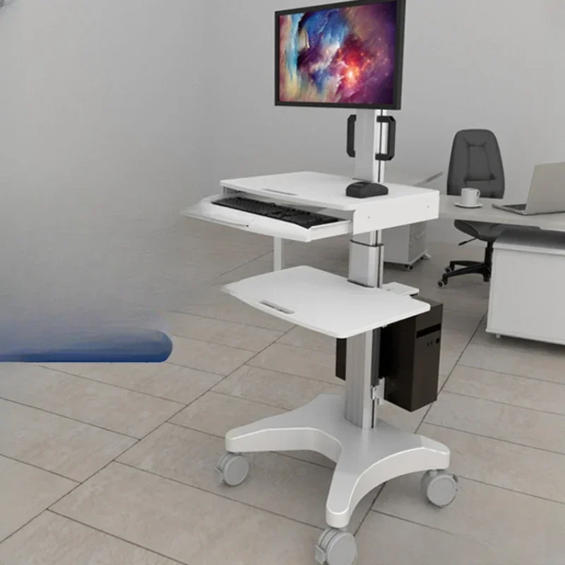 Mobile ground medical cart operation and maintenance vehicle conference room living room standing office monitor main frame