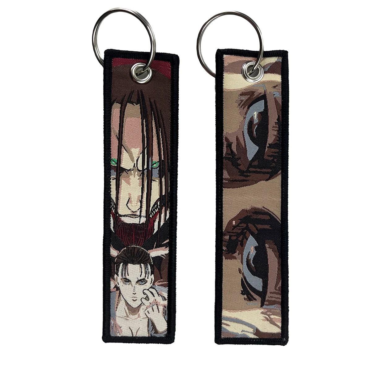 Embroidery Cool Eagle Beak Keychain Lanyard Anime Manga Series Badge Holder USB Pendant Portable Key Lanyard Accessories