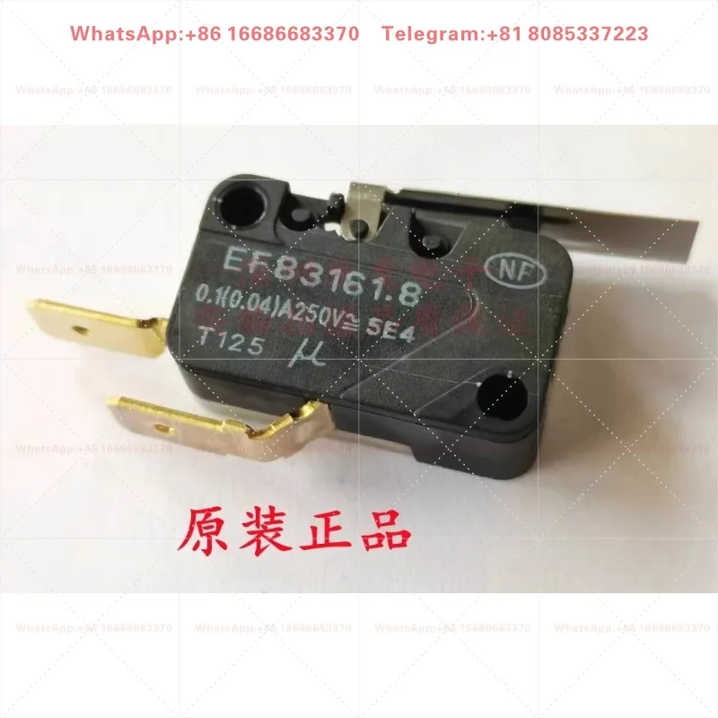 2PCS EF83161.8 Large Micro Limit Switch 2 Pin Normally Open With Actuator Handle 0.1A Travel Position Sensor