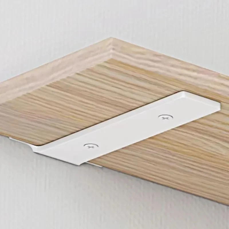 2PCS Invisible Triangular Bracket On The Wall Storage Support Bracket Wall Hanging Right Angle Fixed Partition Bracket Iron