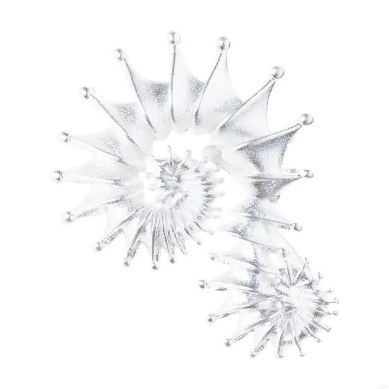Sophisticated Silver Shell Ear Studs Open Ring Silver Plating Texture Fashionable Jewelry Perfect for Social Event