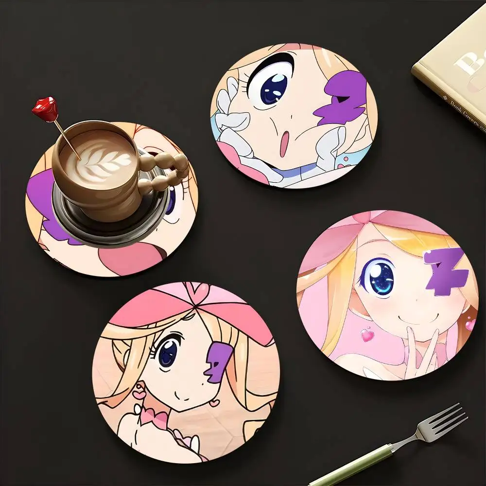 1pc Nui Harime Kill La Kill Wooden Coaster Colour Printing Cup Mat Home Desk Decoration Gifts