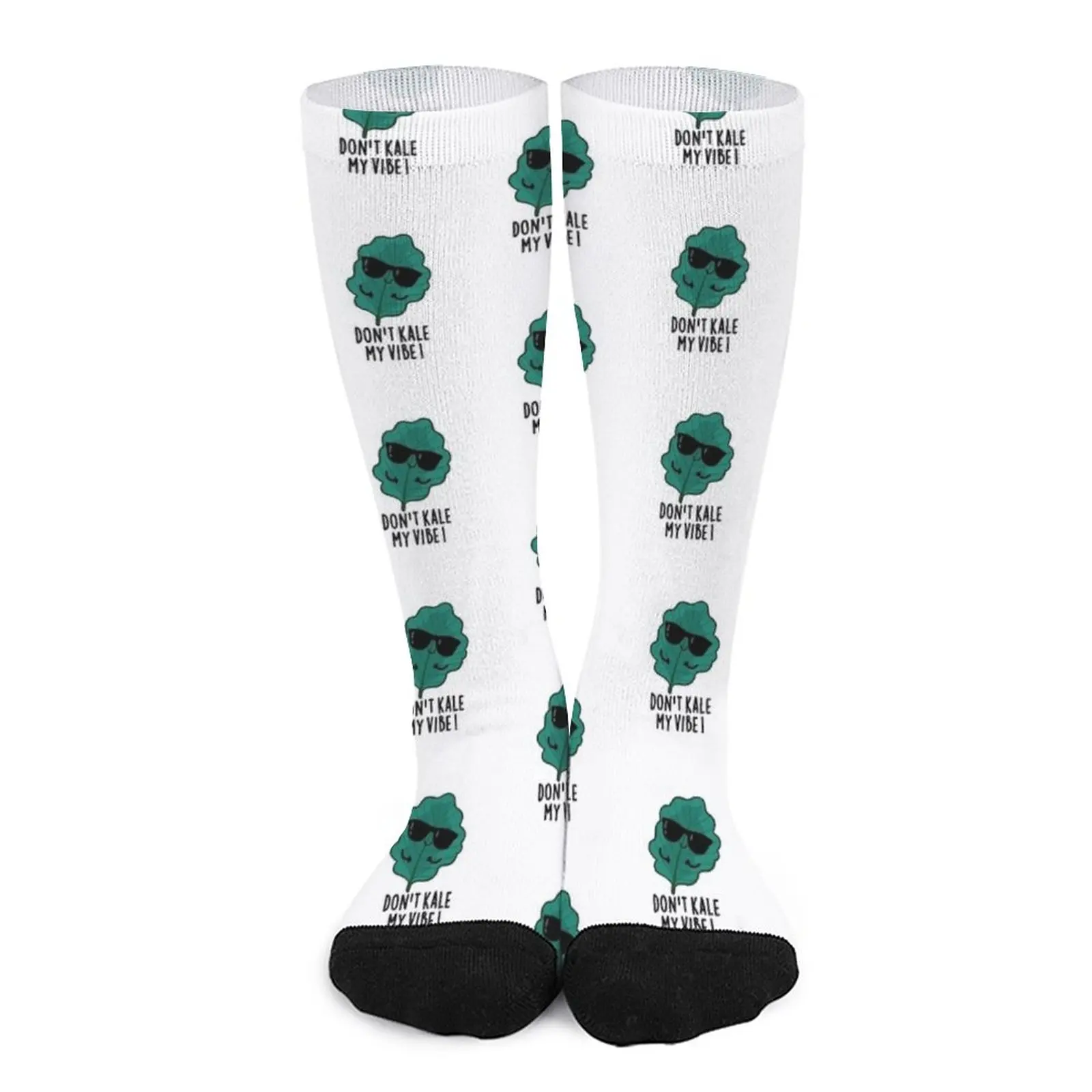 

Don't Kale My Vibe Cute Veggie Pun Socks sport socks socks ladies