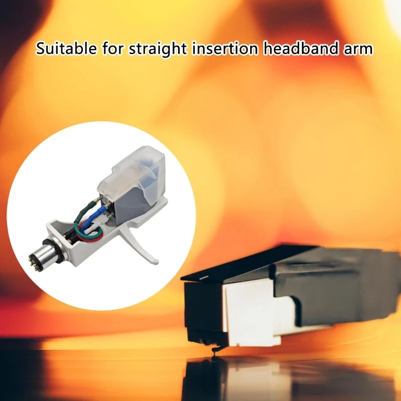 Quality AT-VM95E Turntable Cartridge Headshell for Improve Sound Dynamics and Minimize Distortions Cartridge Styluses