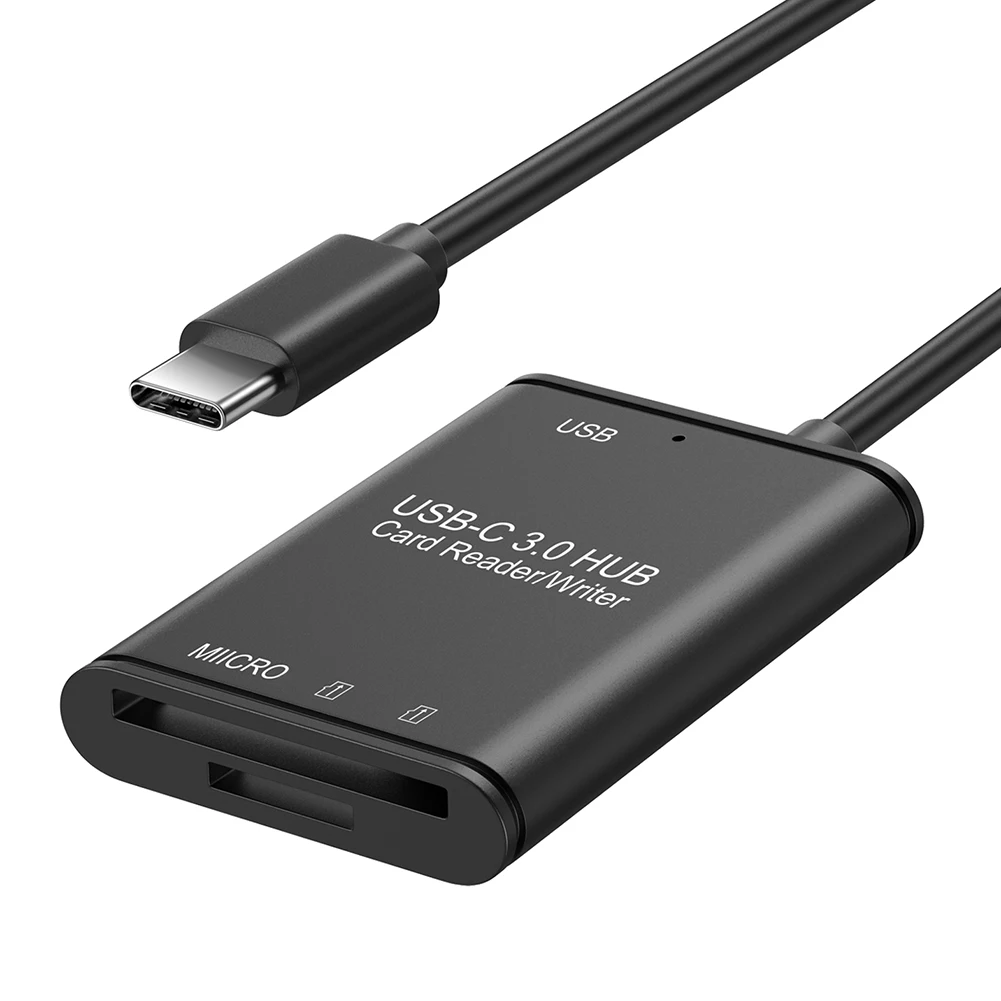 Устройство чтения карт памяти 2 в 1, адаптер USB Type 3.1 C к USB 3.0 OTG, защитные детали для бытового компьютера для ПК, мобильного телефона