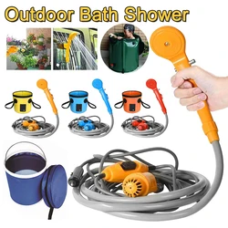 Camping Shower with 20L Water Bucket 12V Pump Hiking Travel Outdoor Electric Bath Show Plant Watering Car Washer Pet Cleaning