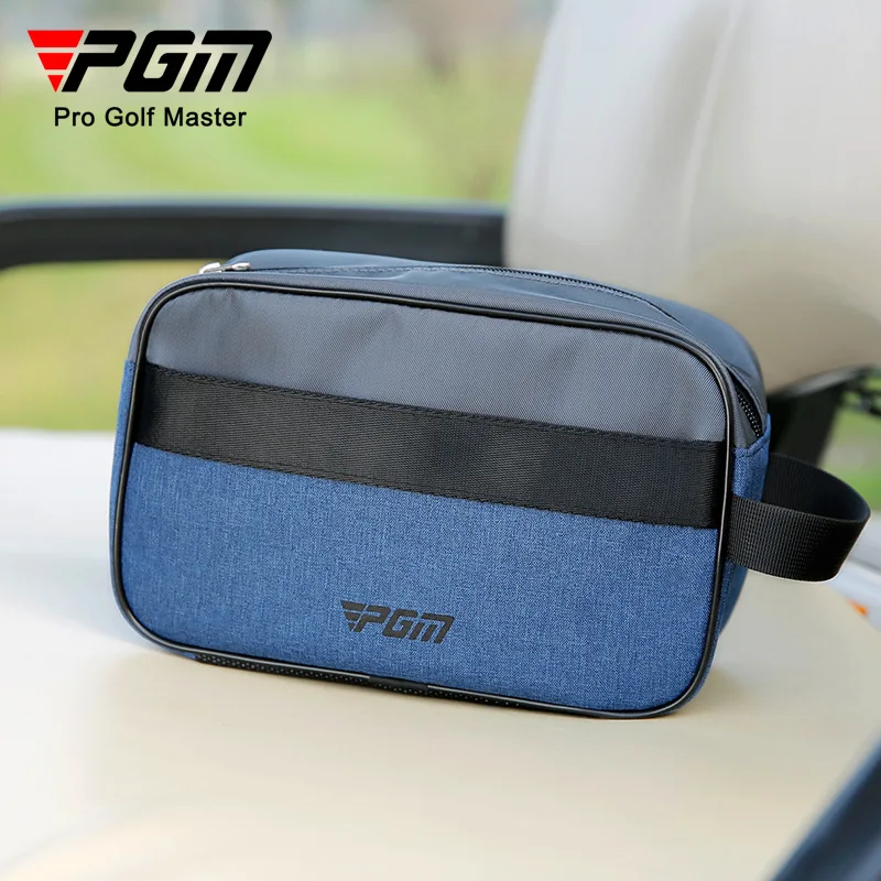 PGM Golf Handbag Pouch for Men Light Weight Golf Pouch Bag Gray-blue Large Capacity Mini Golf Accessory Bag with Zipper SOB013