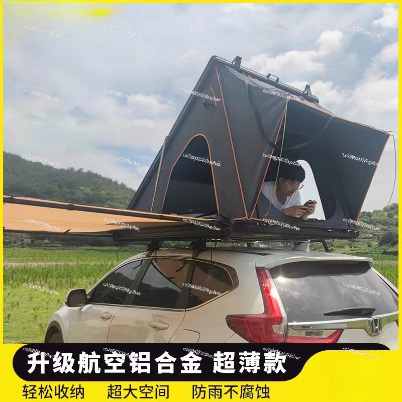 Rooftop Tent Outdoor 1-3Person Aluminum Hard Shell Roof Tent Custom Camping 4x4 Off-road Vehicle Car Hard Shell Pop-up Roof Tent