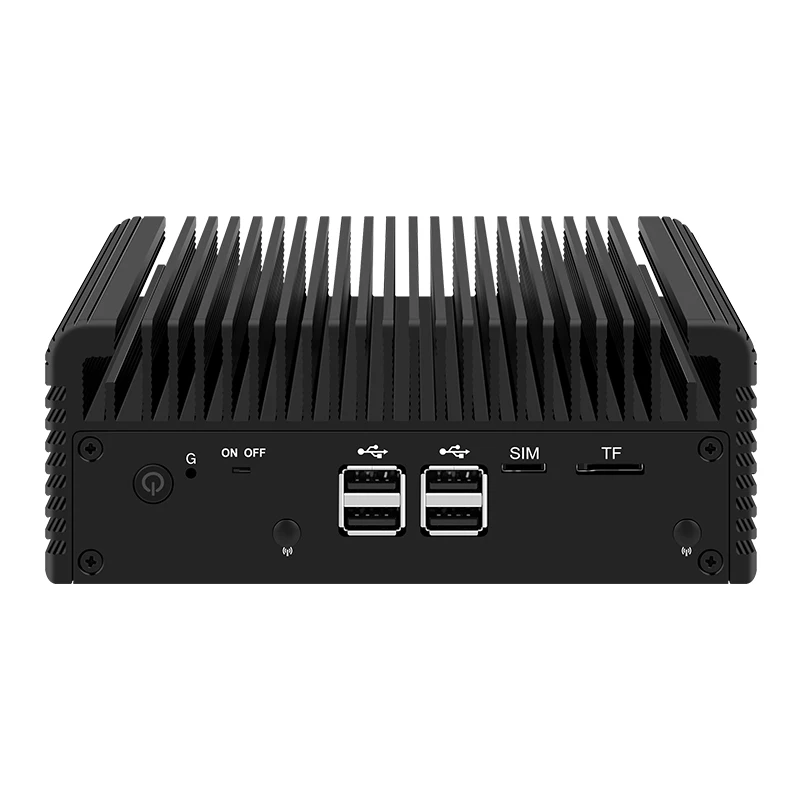 Fanless Mini PC Firewall Intel Core 3 N305 N150 N95 4x2.5G i226V LAN Type-C 2*NVMe+SATA USB3.2 NAS Server Solid Computer