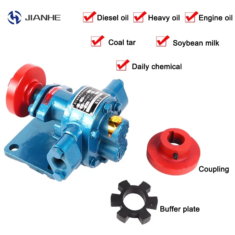 High viscosity liquid sand transfer pump Stainless steel Automatic Cooking oil suction pump 220V gear oil transfer pump