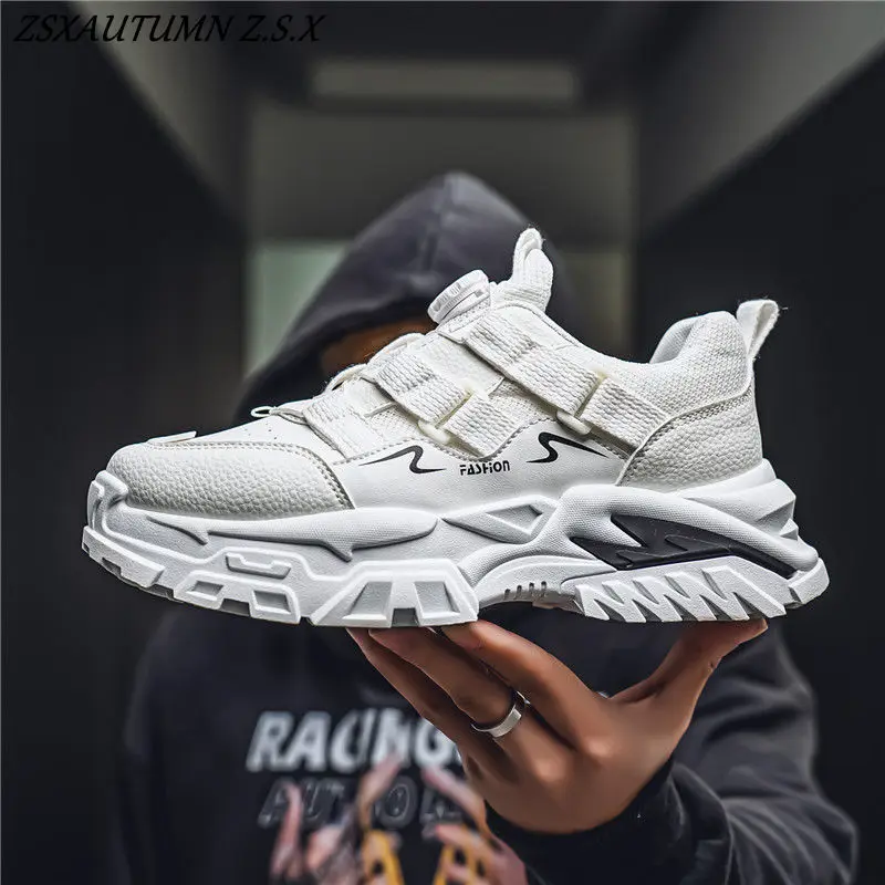 ربيع جديد 2025 الشباب طالب الرياضة أبي أحذية سميكة سوليد كسب الارتفاع أحذية كل مباراة الرجال أحذية أنيقة عادية