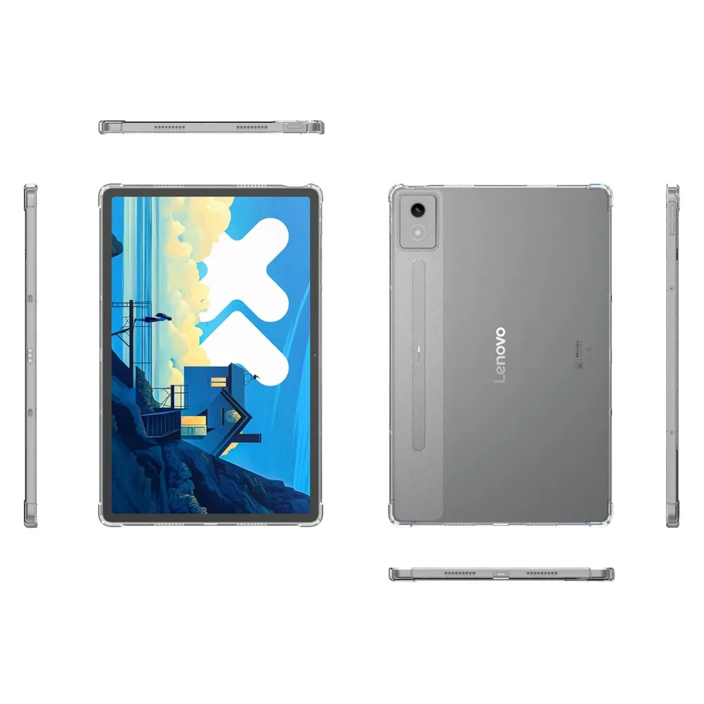 For Lenovo Xiaoxin Pad Pro 12.7 inch 2025 Airbags Soft TPU Case Clear Cover Tab TB373FU/TB375FC Transparent Silicon Tablet Cover